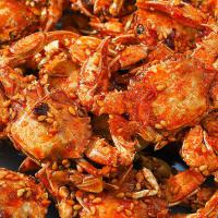 螃蟹干即食零食螃蟹脆蟹香辣蟹