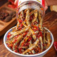 正品湖南特产香辣柴火鱼小鱼仔