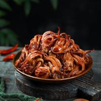麻辣鱿鱼须罐头即食鱿鱼头鱿鱼丝片